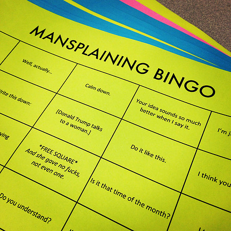 Mansplaining Bingo