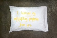 I learned all my self-fulfilling prophecies from you.